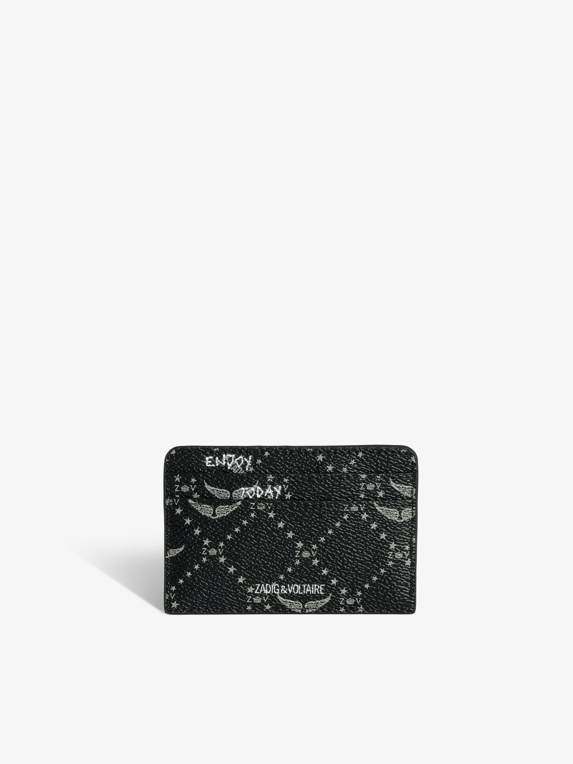 ZV Pass Monogram Card Holder - Card holder in coated canvas adorned with signature wings.